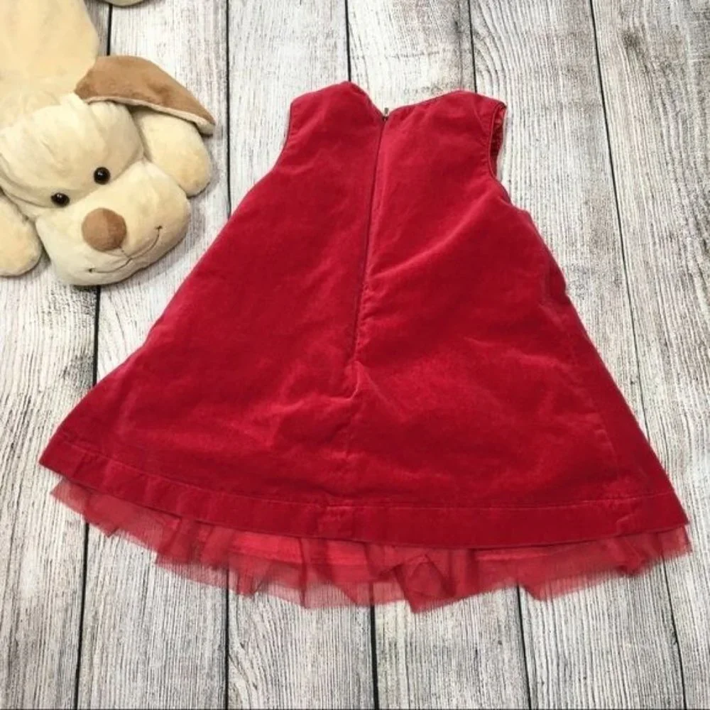 5/$25 The Children’s Place | Red Velvet Dress